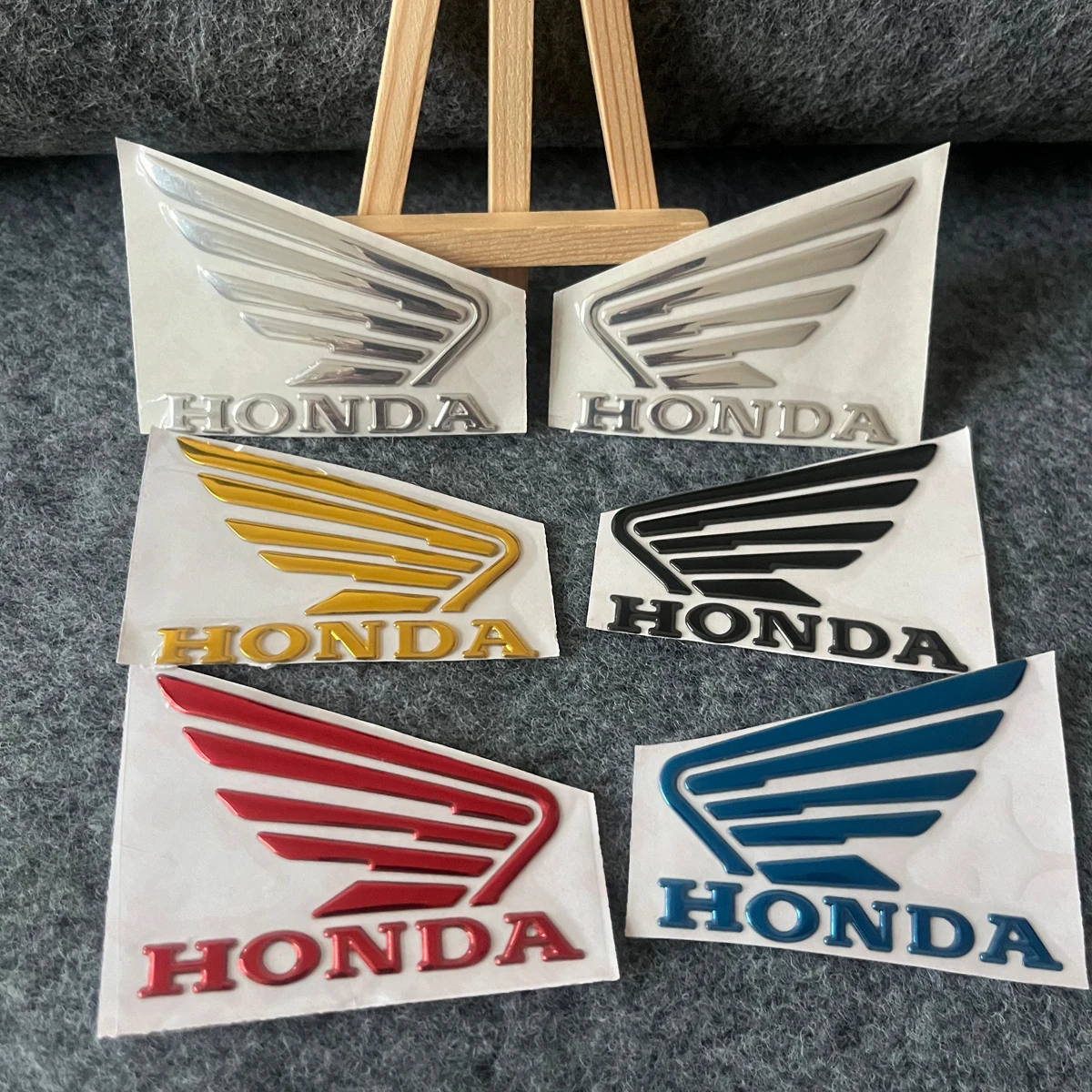 

For 3D Honda Sticker Motorcycle Logo Emblem Tank Wing Stickers Decals