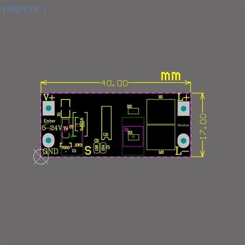 【MQ124】LED Fade On Fade Off Slow Start Low Voltage Light With Driver Module Led Controller Dimming Slow Start Module
