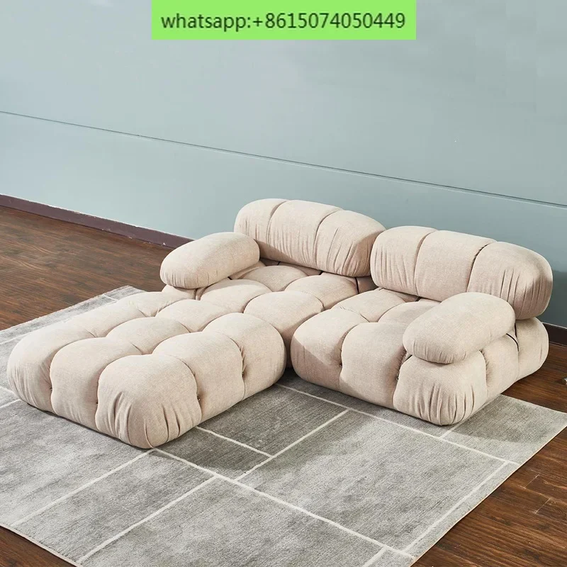 Compressible Modular Fabric Sofa Hotel Apartment Compression Sofa Compression Sofa