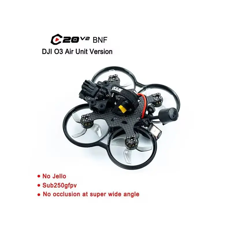 

AXISFLYING CINEON C20 V2 FPV Дрон C135 Поддержка двигателя для DJI O3 воздушный блок Anti-shake RC FPV Дрон 2-дюймовый внутренний Cinewhoop