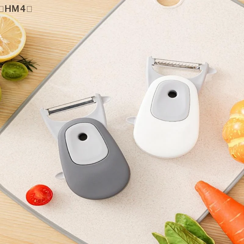 ómHM4 Parque Multifunctionele magnetische dunschiller Schilschraper Roestvrij staal Huishoudelijke appelmeloenrasp Keukenfruitschraper