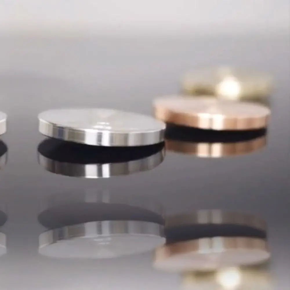 Round Fidget Spinner Toys Silent Bearing Stainless Steel Desktop Spinner Toys Alleviate Fatigue Metal Fingertip Gyro