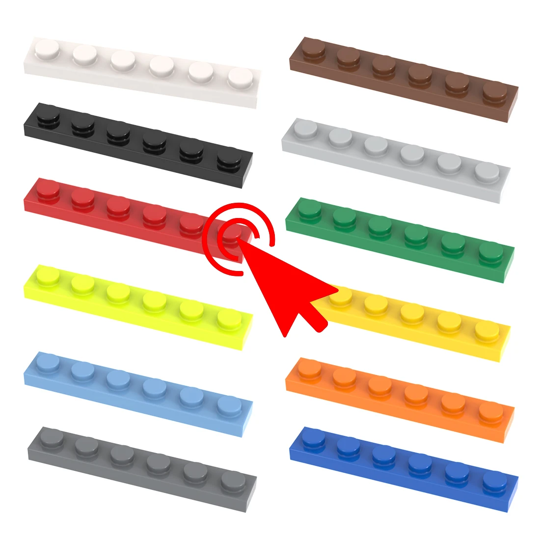 [Funbrick] 50&100&200 Stück Platte 2x4 3020 Kompatibel mit Bekannter Marke Bausteine Klassische Bausteine Spielzeug MOC DIY – Detail 5