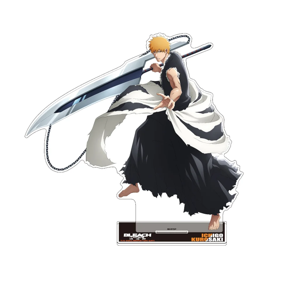 BLEACH Thousand Year Blood War Ichigo Rukia CAFE 15CM Acrylic Stand Keychain 2026 New Anime Stand Table Display Decor Fans Gift