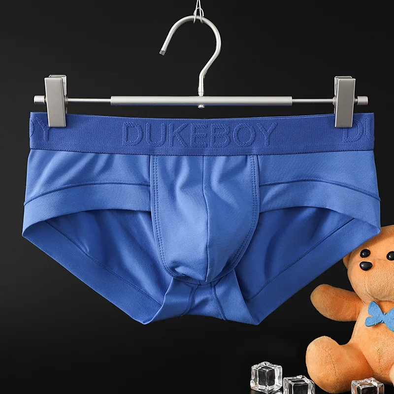 Men's Cotton Briefs Soft Basic Undies Underwear Mid Waist Comfortable Casual Underpants Solid Color Big Penis Pouch Sexy Panties