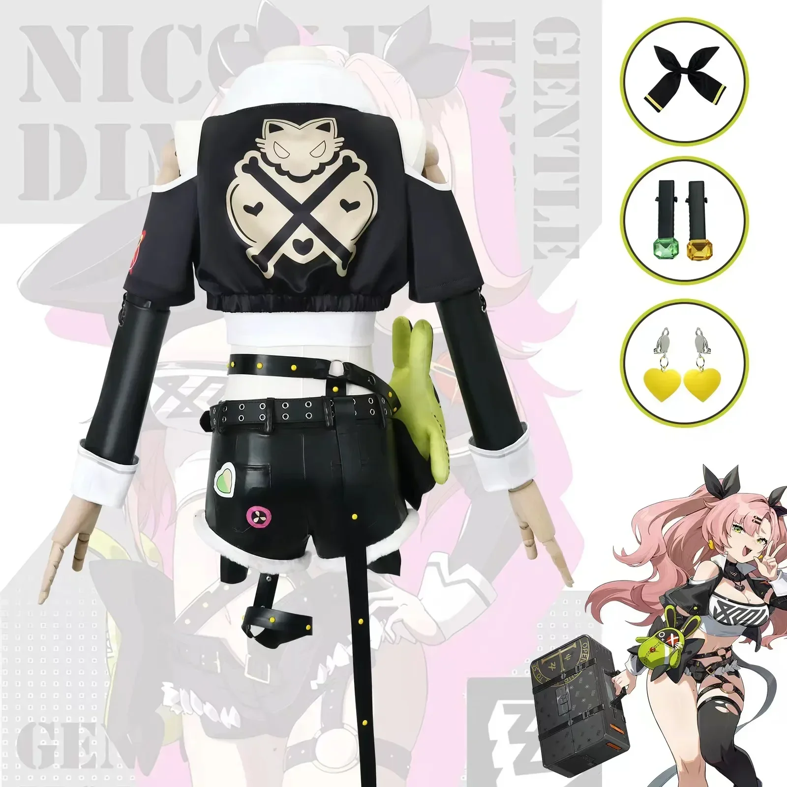 Nicole Demara Cosplay Costuem Game Zenless Zone Zero Cosplay DokiDoki-R Nicole Demara Cosplay Wig Women Game Costume