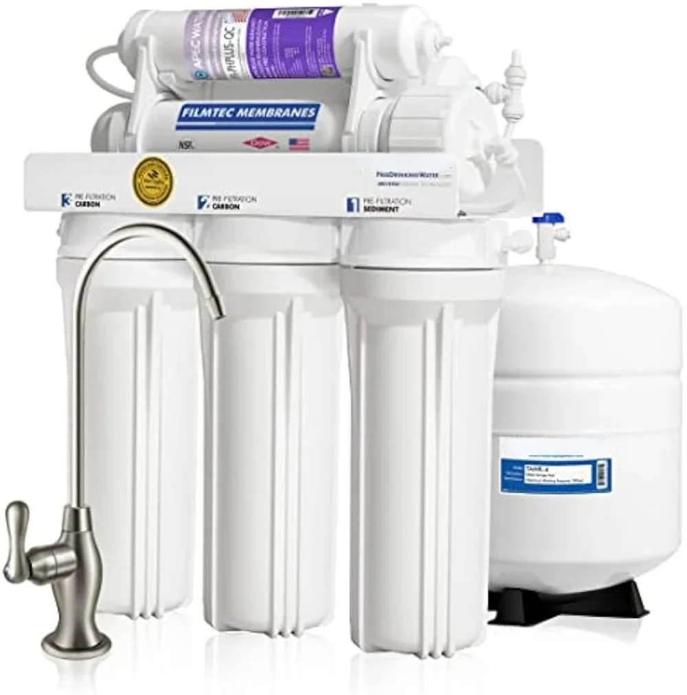 Water Systems Top Tier Certified Alkaline Mineral pH+ High Flow 90 GPD 6-Stage Ultra Safe Reverse Osmosis Drinking