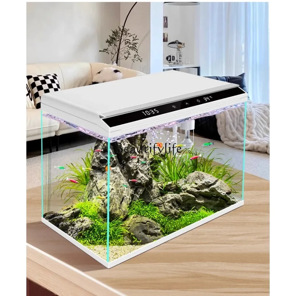 Eco Fish Tank Smart Touch Change Water Desk Flour Container