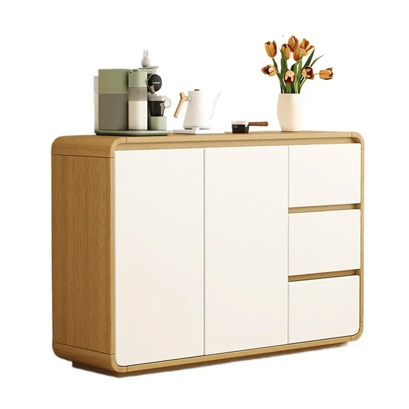 

Luxury Minimalist Dresser Cabinet Premium Aesthetic Hidden Storage Living Room Cupboard Modern Cream Dressoir Kast Furniture