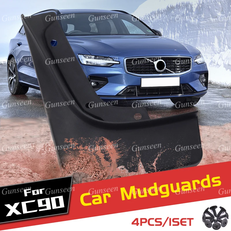 

For Volvo XC90 Mudguards Car Accessories Protector Front Rear Mud Flap Scuff Plate Guard Splash Styling 2015 2023 2018 2017 2016