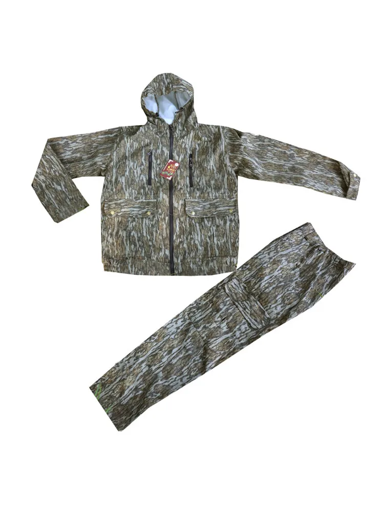 Spring Autumn Men's Outdoor Clothes Wearable Bark Boinic Camouflage Hunting Fishing Suit Wildlife Photography Clothes Breathable