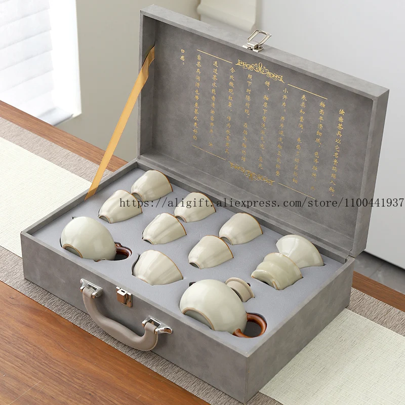

Tea Set Household Ceramic Teapot And Tea Cup Business And Enterprise Event Souvenirs Customized Logo