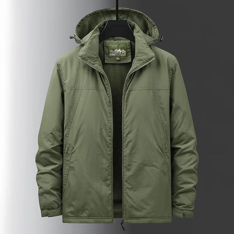 

New Autumn and Winter Thickened Warm and Windproof Casual Outdoor Jacket