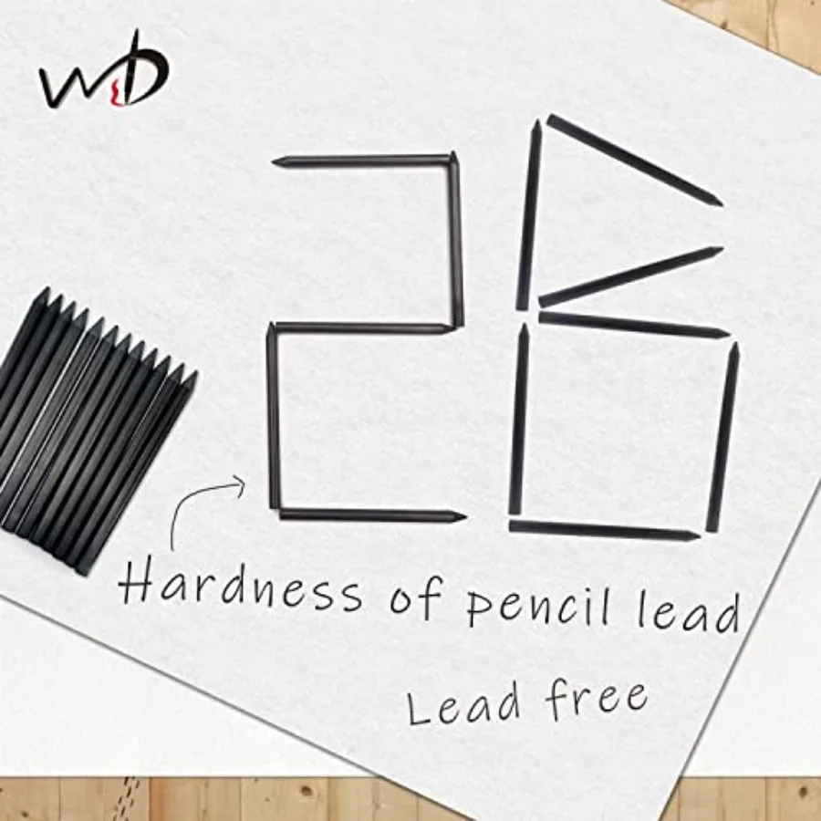 Mechanical Pencil Lead 5.6mm x 86mm Leads 2B 12 pcs