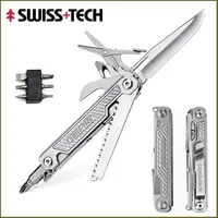 SWISS TECH 11 In1 Pocket Folding Knives Scissors Screwdriver Mini Multitool Knife Outdoor Survival Camping EDC Tools gadgets