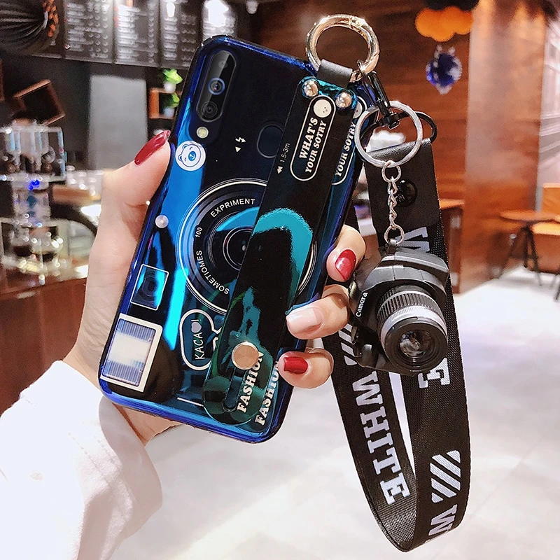 for Xiaomi Mi Redmi 12 11 Pro 12X Lite 10 10T 11T Note 10A 10C 9A 9C POCO M4 X4 Case Silicon IMD Wrist Strap Hand Cover Lanyard