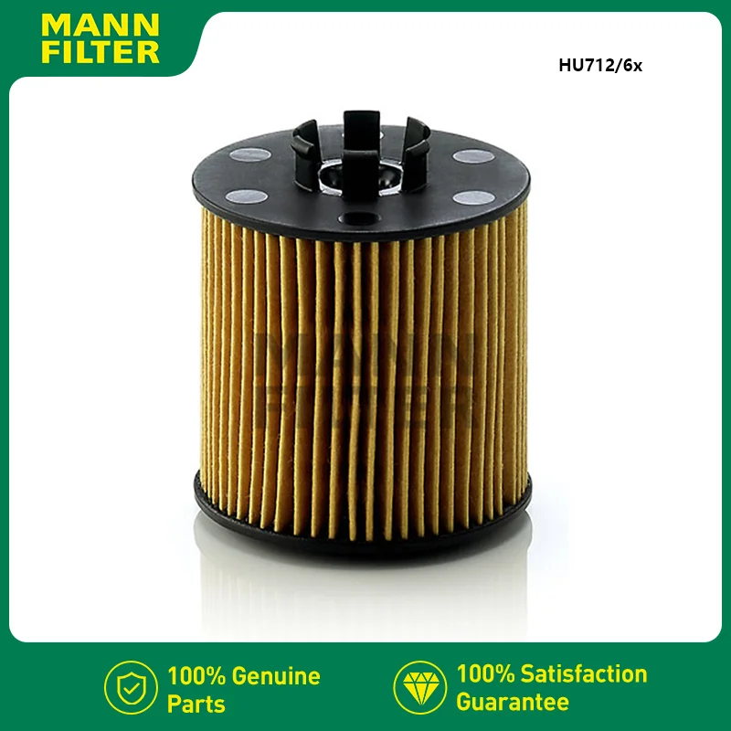 

MANNFILTER HU712/6x Oil Filter Fits VW Eos CC Passat Tiguan Golf AUDI A3 Sportback SKODA Octavia Fabia 03C115577A 03C115562A