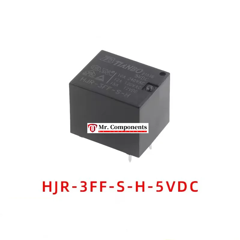 1PCS HJR-3FF-S-H-Z-05VDC 12VDC 24VDC 10A 4-pin 5-pin original relay New