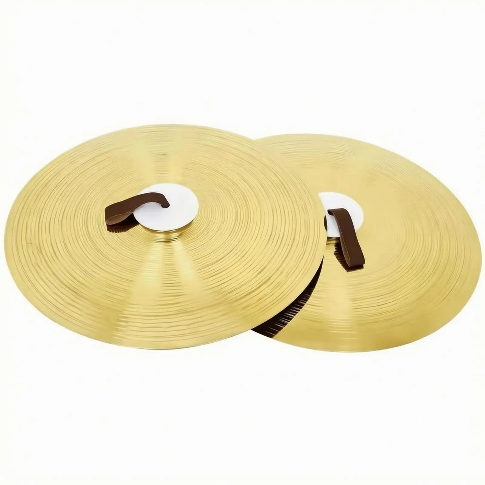 Bright Tuning Marching Band Cymbal Set for Live Events and Rehearsals with Lightweight Handheld Alloy Design