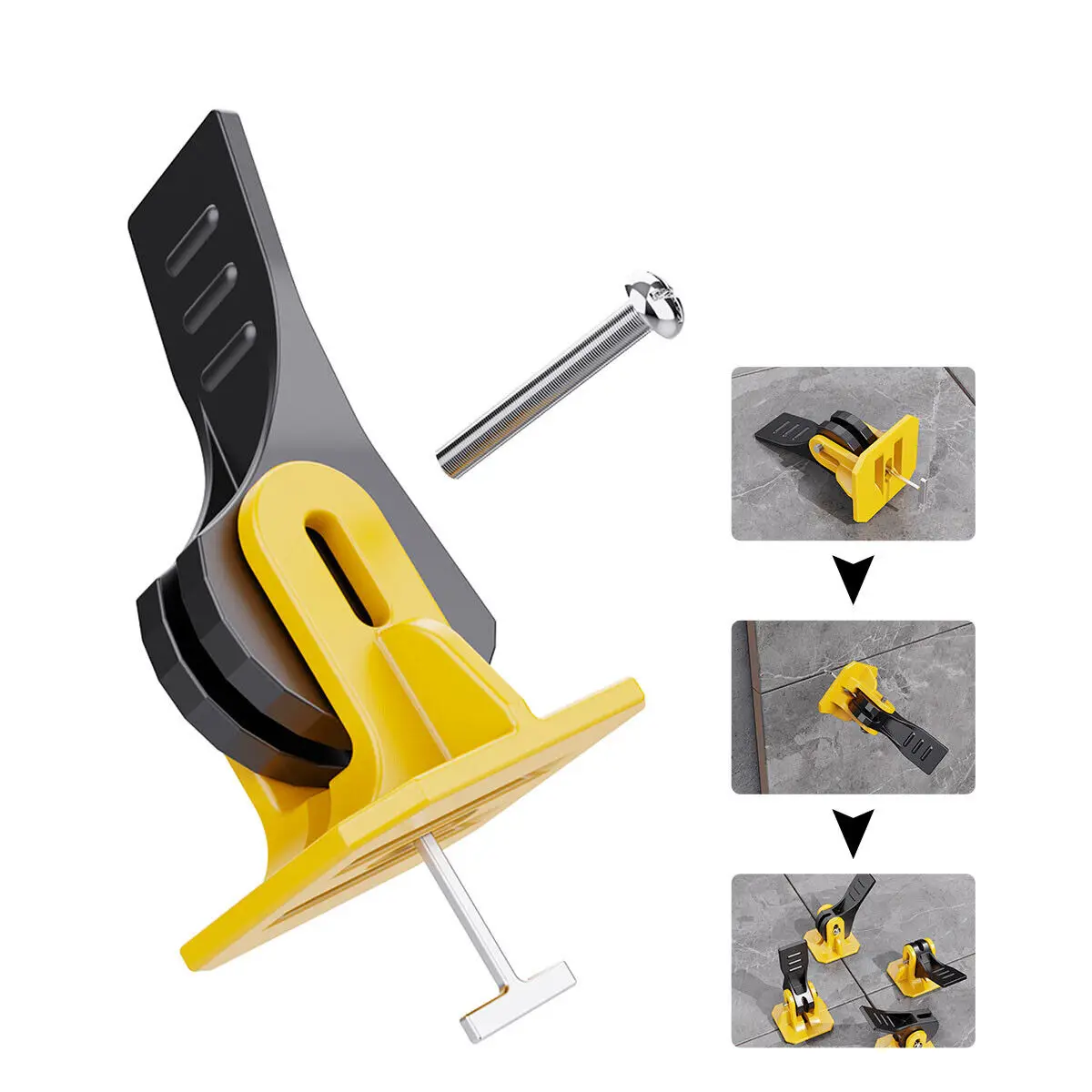 50Pcs Floor Tile Leveling System Clips Leveler Adjuster Kit for the Tile Laying Fixing Flat Ceramic Wall Construction Tool Parts