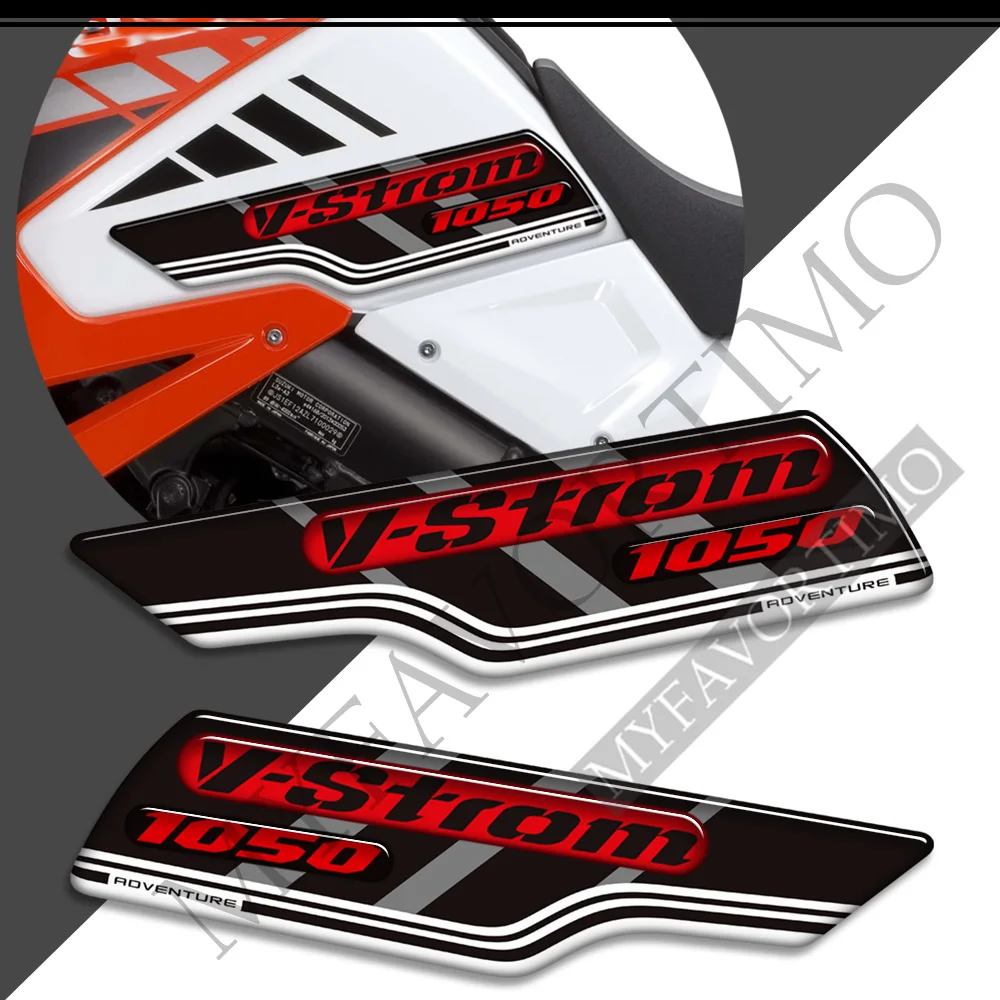 

For Suzuki V STROM VSTROM DL 1050 XT 1050XT DL1050 Adventure Motorcycle Tank Pad Stickers Protector Fuel Oil Decals Kit