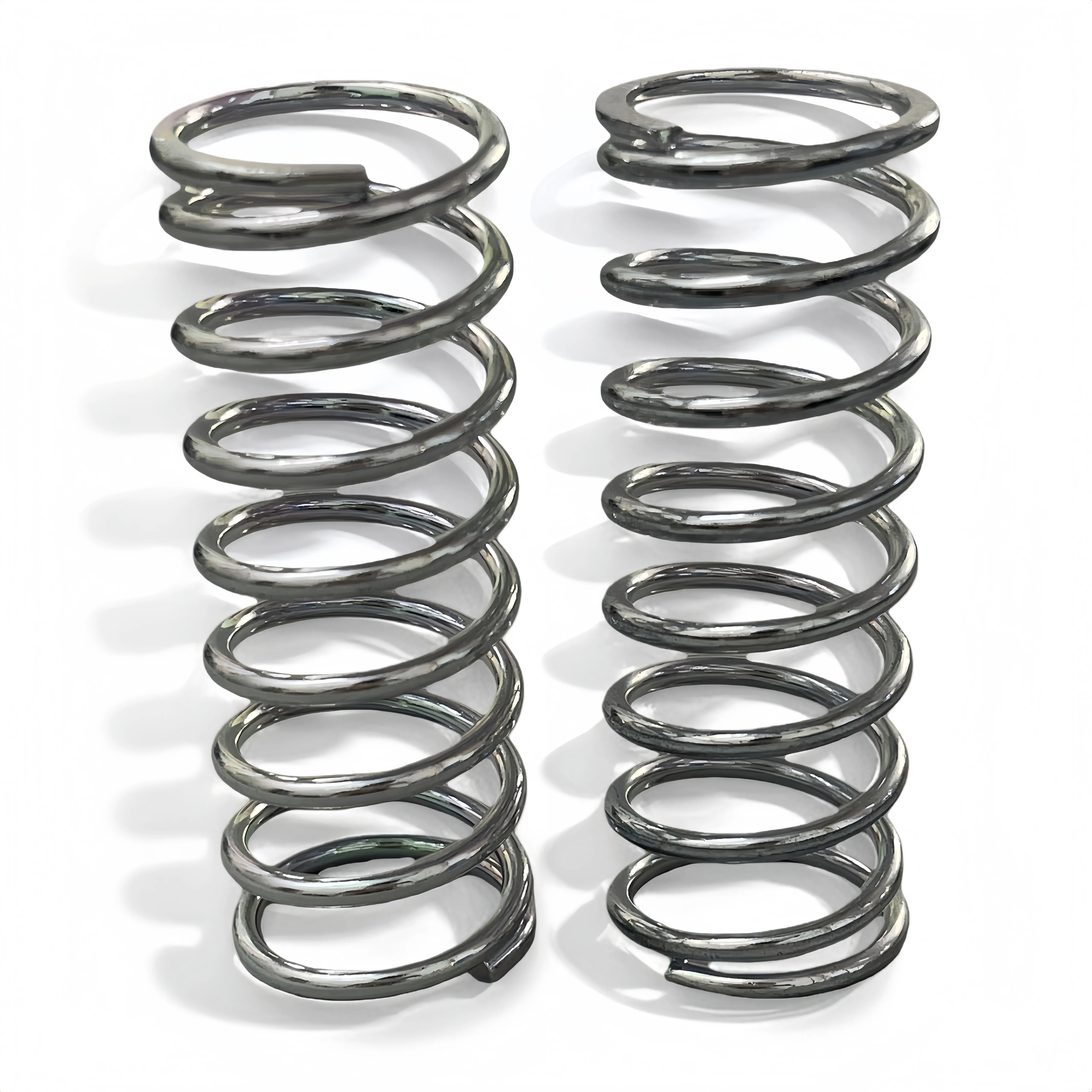 2 pieces of heavy-duty stainless steel compression springs - industrial standard, wire diameter 3.0mm x outer diameter 30mm x le
