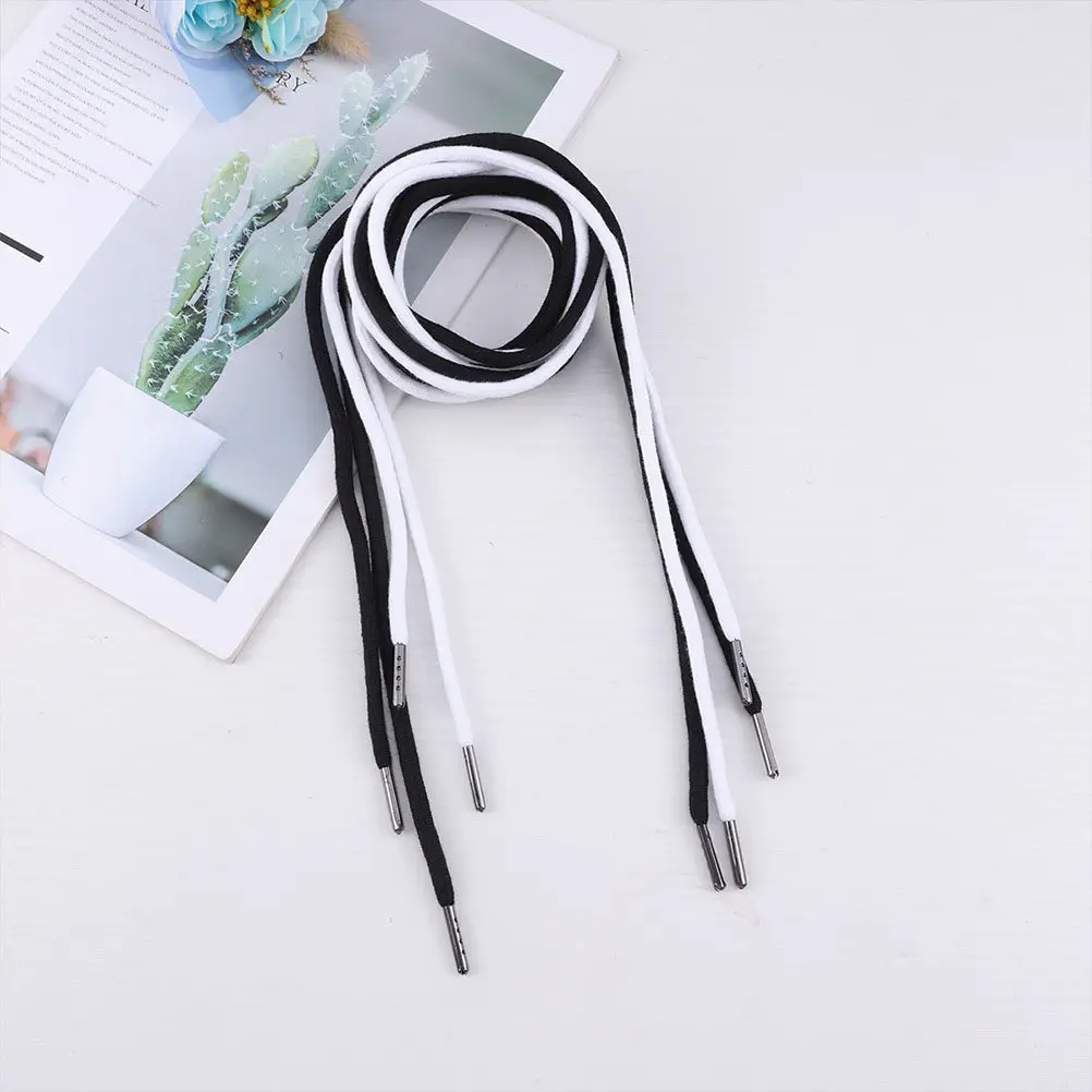 

20Pcs Breathable Cotton Drawstrings Metal Head Replacement Rope for Sports Pants Sweaters Hats Workout Clothes Universal Pants