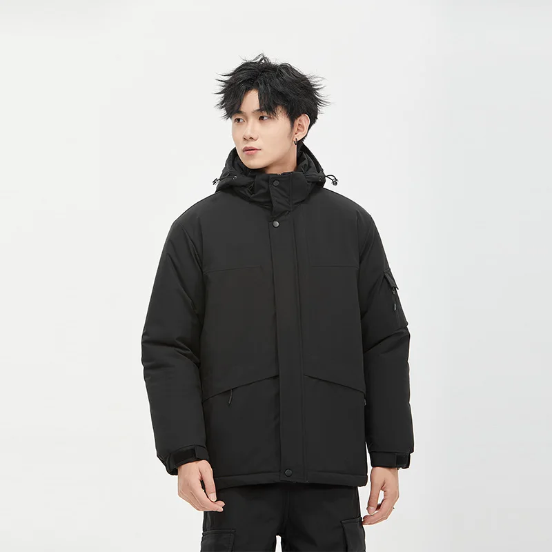 New Men'S Fashion Splicing Windproof Comfortable Jacket Coat Versatile High-Quality Outdoor Mountaineering Clothing Teenagers