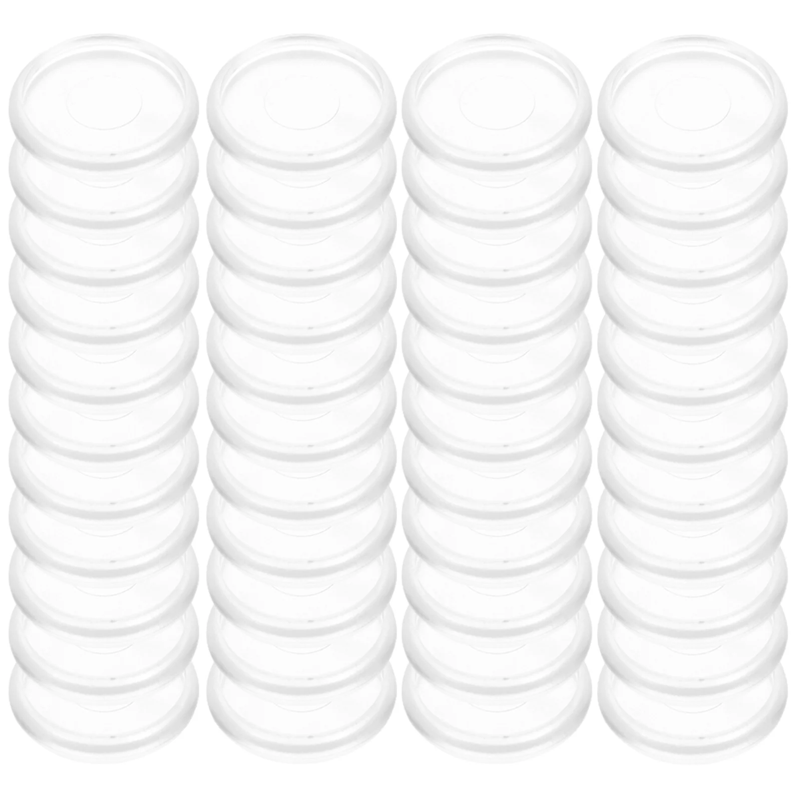 44pcs Round Discbound Binding Discs Premium Abs Plastic Smooth Edges For Diy Notepads Planners Home Office School Use Plastic