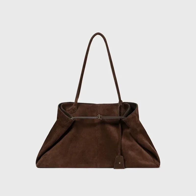 

Korean Fashion LOW CLASS 2025 Spring Summer New Suede Handheld Single Shoulder Commuter Large Tote Women's Bag сумка женская Sac