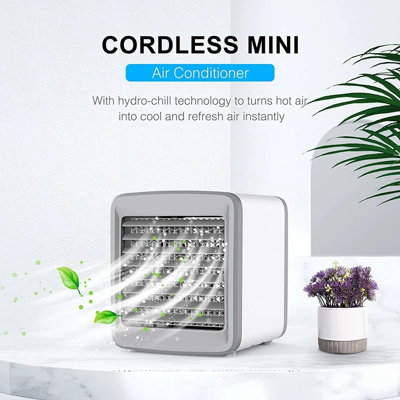 Portable Air Conditioner Fan Air Cooler Personal Evaporative Cooler Rechargeable Air Conditioner Fan With Handle