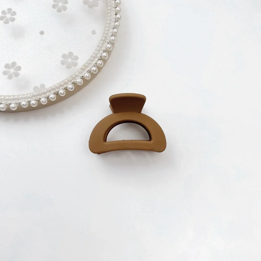 New Fashion Small Geometry Solid Colour Clip Hairpin for Women