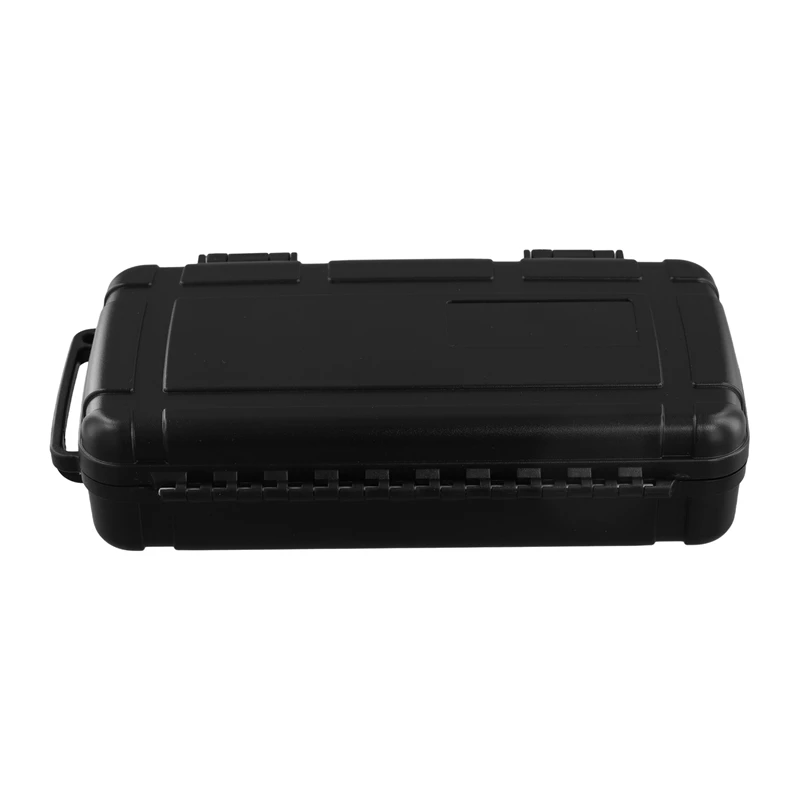 Black Hard Shell ABS Carrying Toolbox Shockproof Portable Toolbox Secure Tools Safety Instrument Tool Storage Case