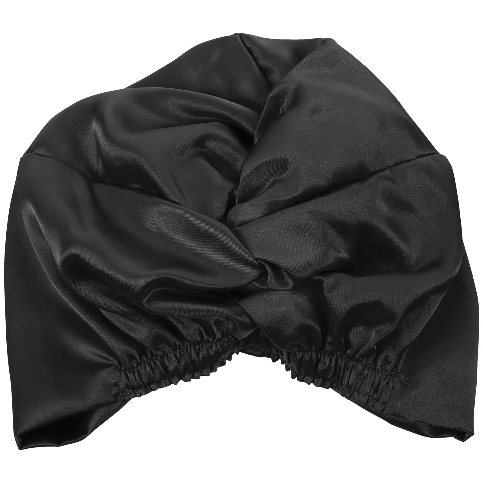 

Decorative Imitation Silk Sleep Cap Comfortable Bath Hat Night Hair Protector for Braids Curls Long Hair Bath Hat