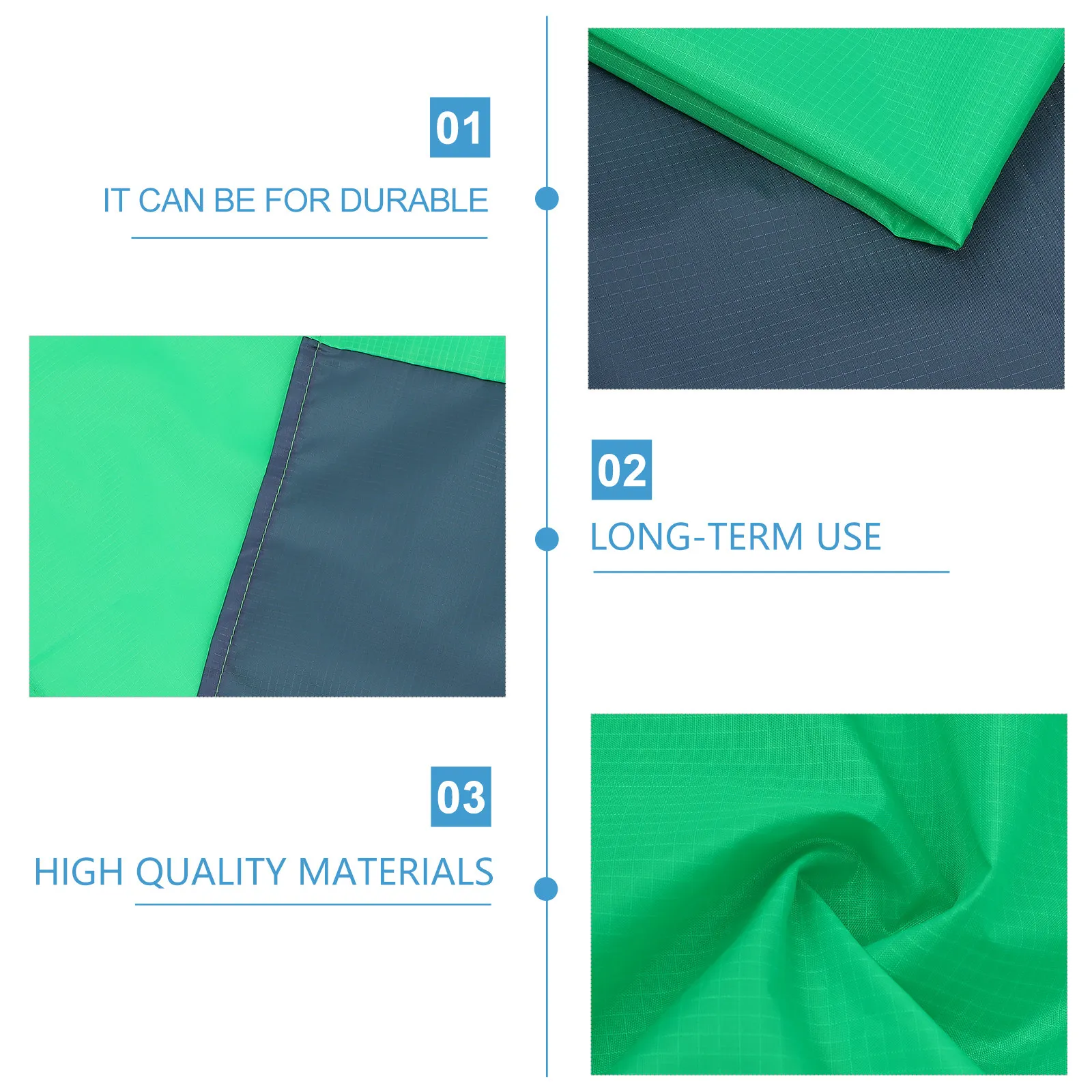 

Водонепроницаемый кемпинговый коврик из премиального нейлона, портативное пляжное одеяло, яркие цвета, легко видимые контуры, для пикника, 1 шт.