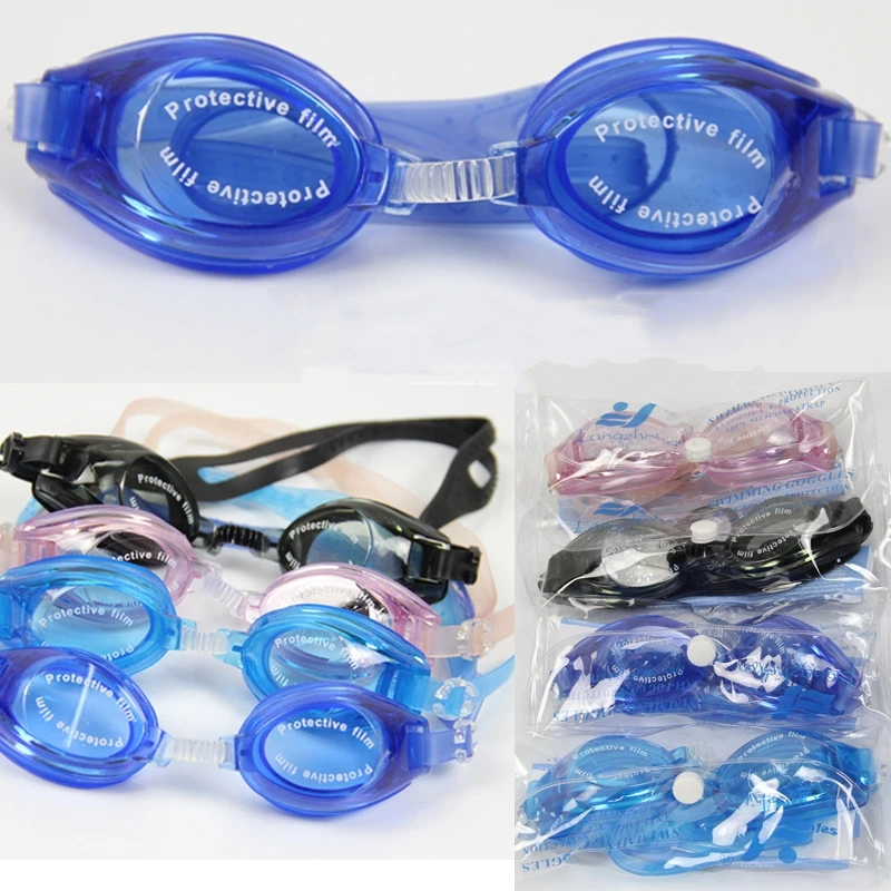 Lentille de protection UV anti-buée pour hommes et femmes, lunettes de bain, silicone réglable, étanche, sports, natation, professionnel, adulte, nouveau