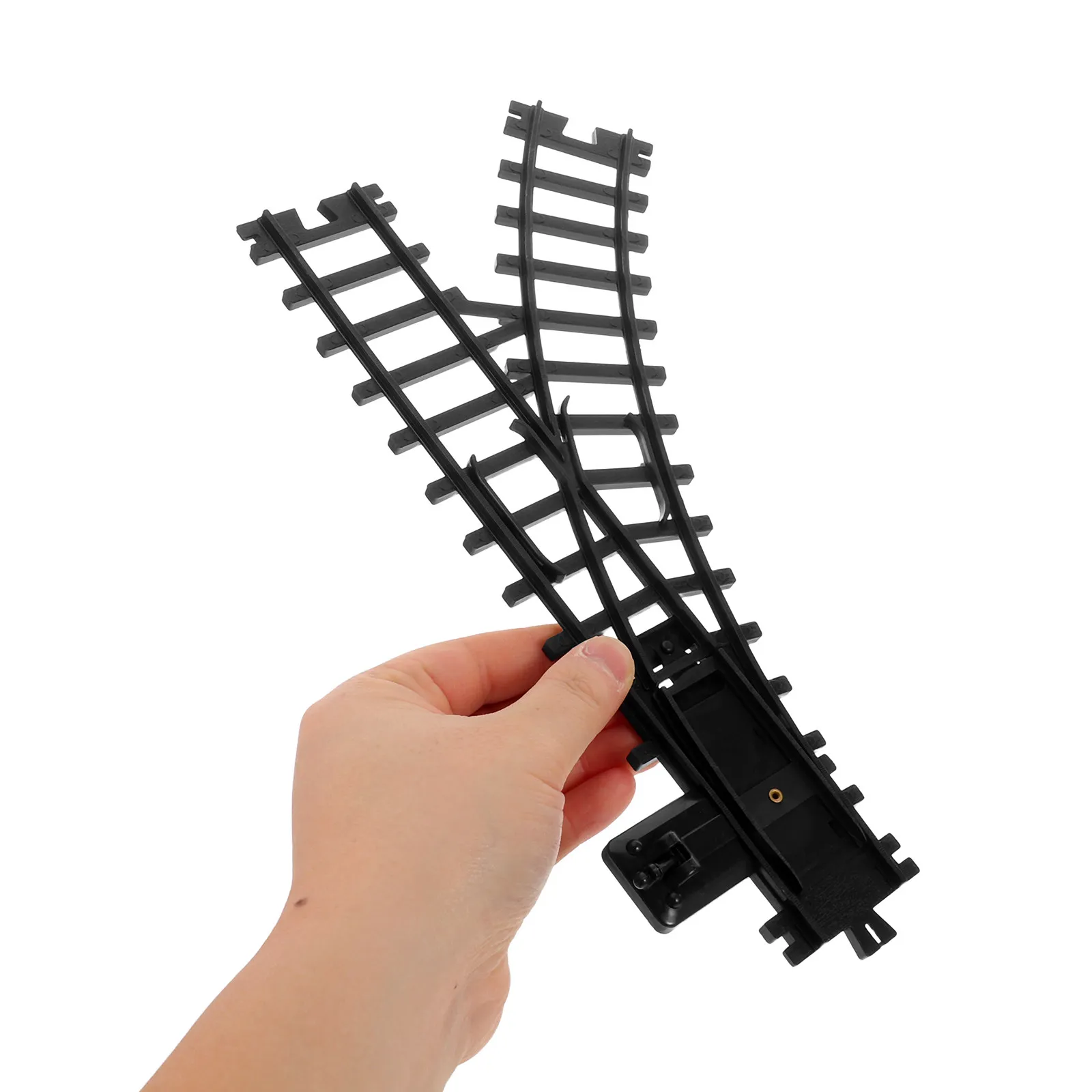3Pcs Train Track Connectors Plastic Railway Track Accessories Right Split Layout Attachment Kit for DIY Electric Train Sets