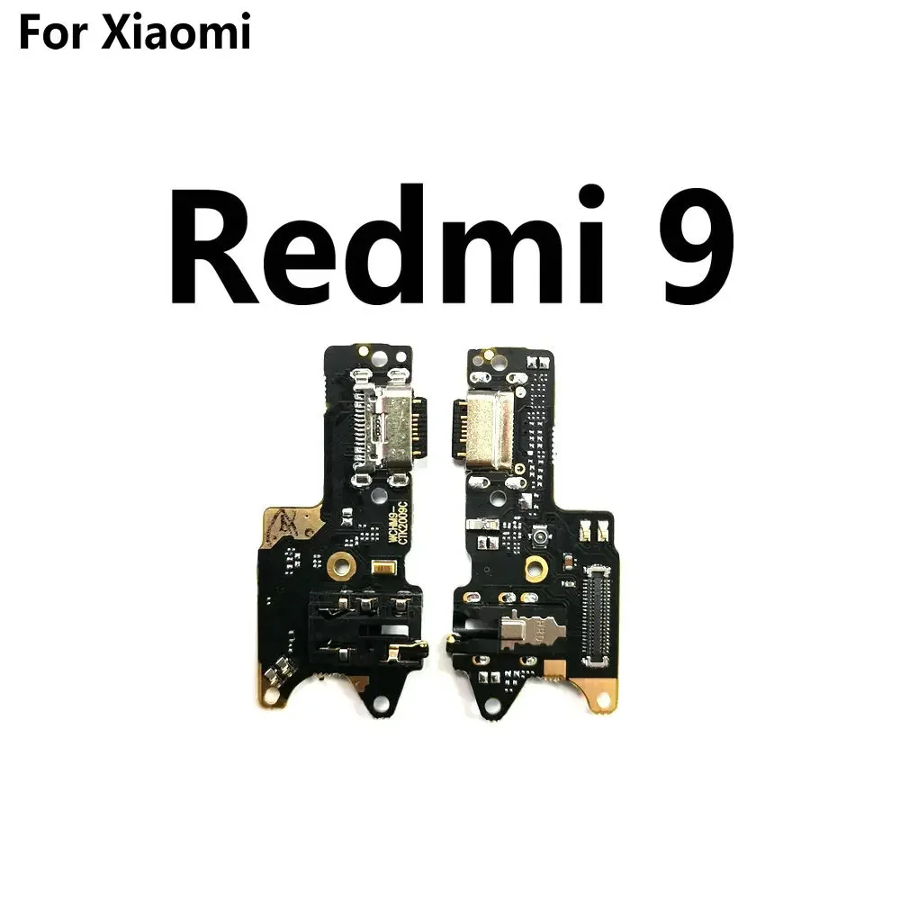 New Microphone Module+USB Charging Port Board Flex Cable Connector Parts For Xiaomi Redmi Note 6 7 8 9 Pro Redmi 9 9A 10X 8A 8