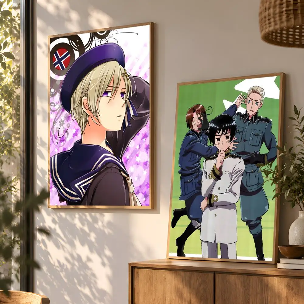 Anime Hetalia Axis Powers Poster Wall Art Home Decor Living Room Bedroom Office Dorm Apartment Gift