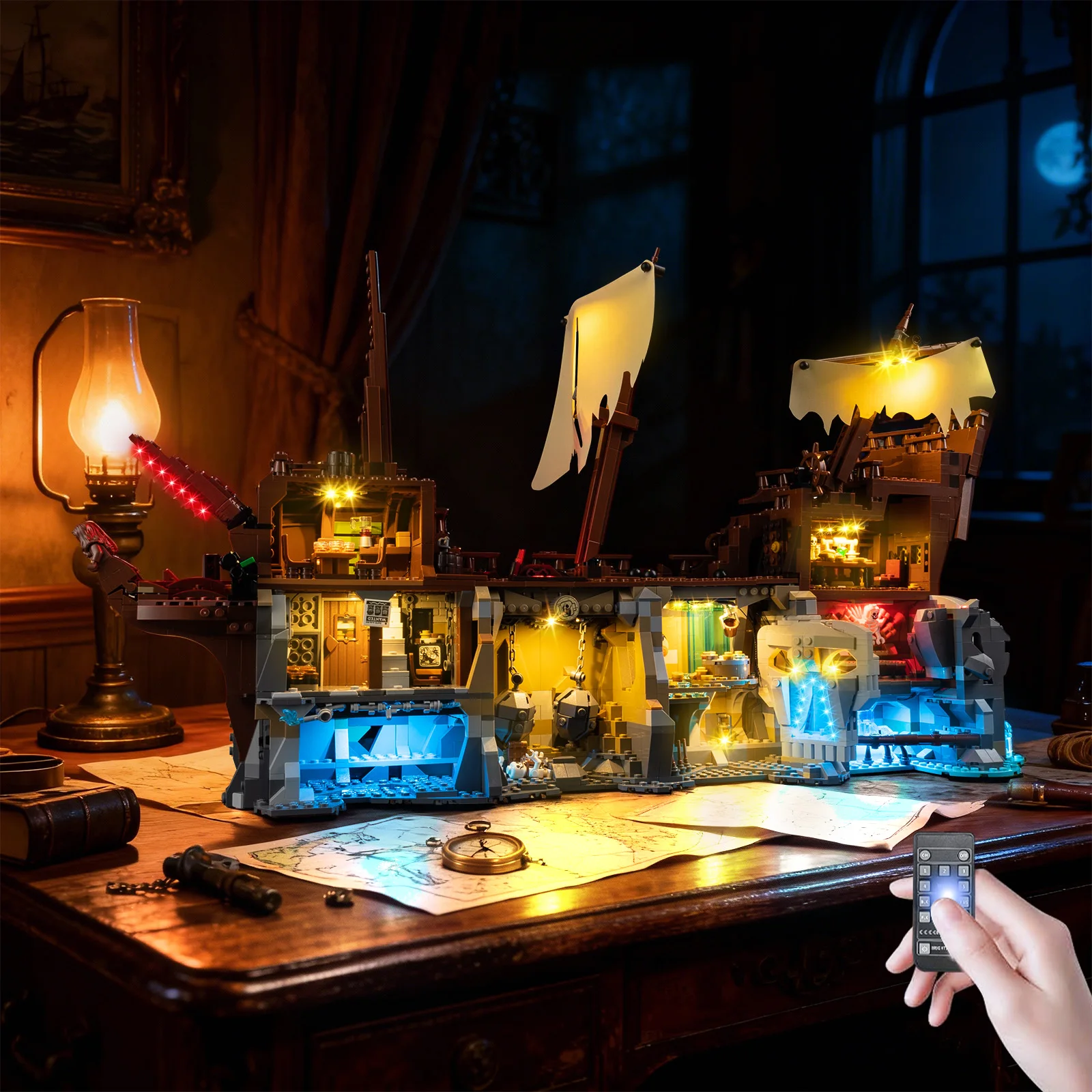 

LED Light Set Suitable for Lego The Goonies Pirate Ship Ideas #21363 Building Blocks Lamp (Not Include Model Bricks)