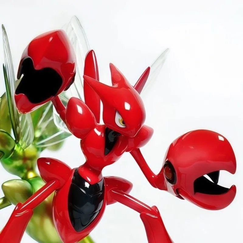 Figurka Anime Pokemon Scizor 9cm/3.54 cala, Figurka Akcji Mantis, Statuetka PVC, Ozdoba na Biurko, Model Kolekcjonerski, Zabawki, Prezenty