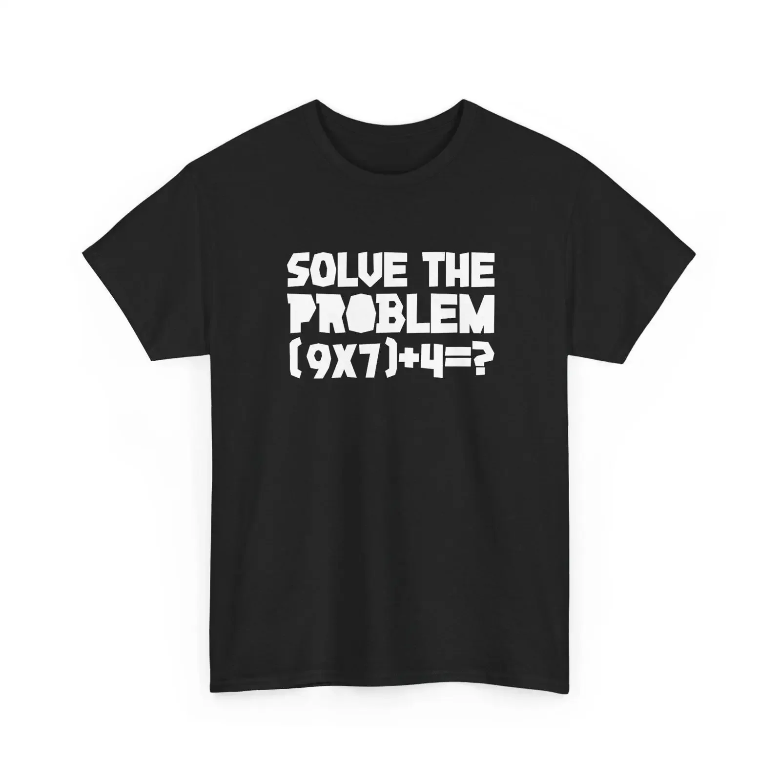 Solve The Problem Math Equation T Shirt Viral Meme vintage Washed designer clothes Soft Comfortable Stretched Slightly Casual