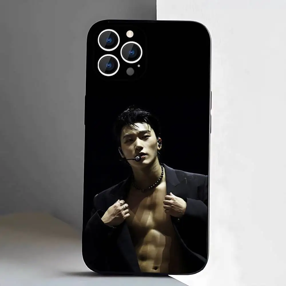 Heiße A-ATEEZ Kpop Handyhülle für iPhone 17,16,15,14,13,12,11,Pro,XS,Max,XR,Plus,E,SE4,Mini Schwarz Soft Cover