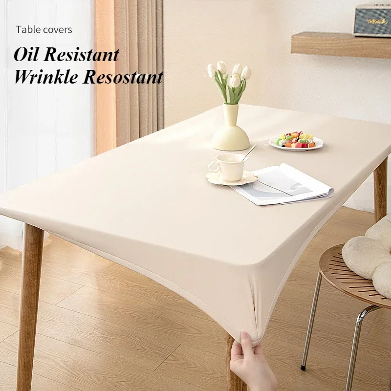 

Waterproof and Oil Proof Lambskin Texture Waterproof Tablecloth Wrinkle Resistant Table Cover for Picnic Dining Kitchen