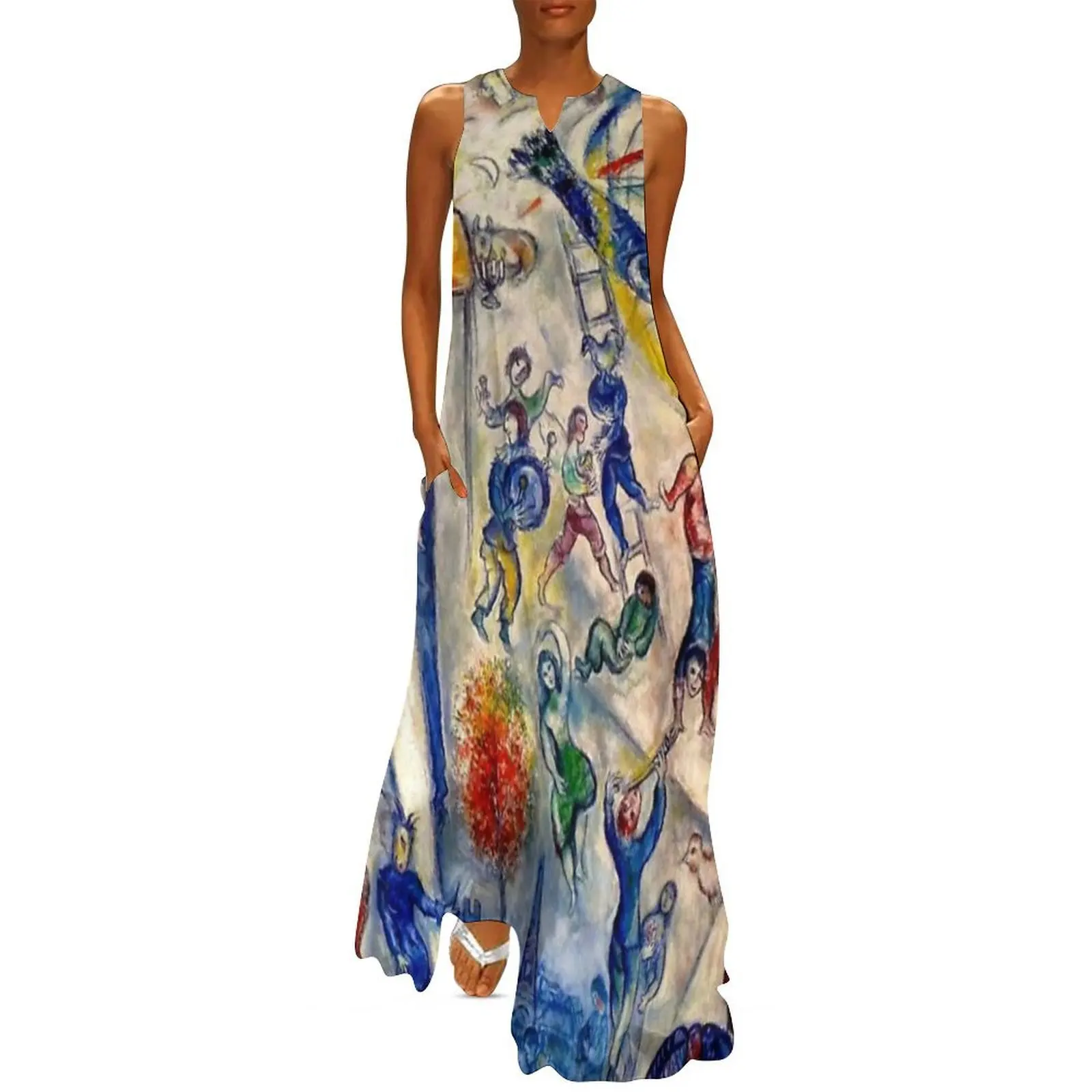 

Dessin par marc chagall marc chagall paintings marc chagall artwork Long Dress elegant guest wedding dress Clothing female