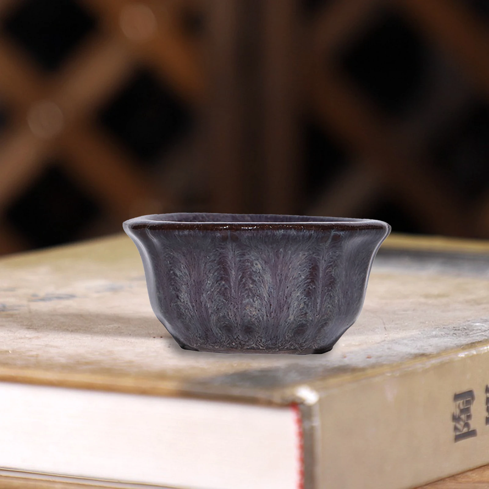 1pc Small Succulent-Planter Breathable Sand Ceramic Pot Cute Decorative Small Flowerpot for Office Home Decoration Vase