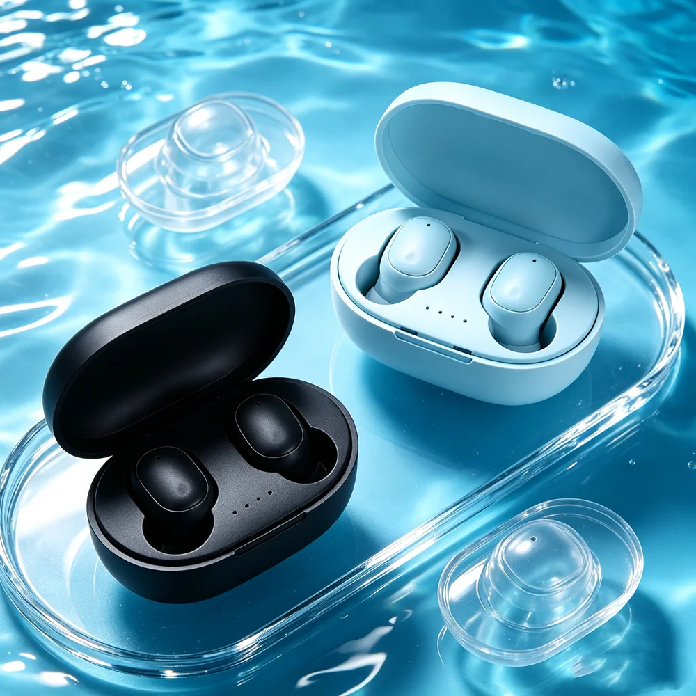 TWS Fone Bluetooth Headset Wireless Headphones Come with Layered Audio Output, Snug Design, Portable Carry Box for Trips