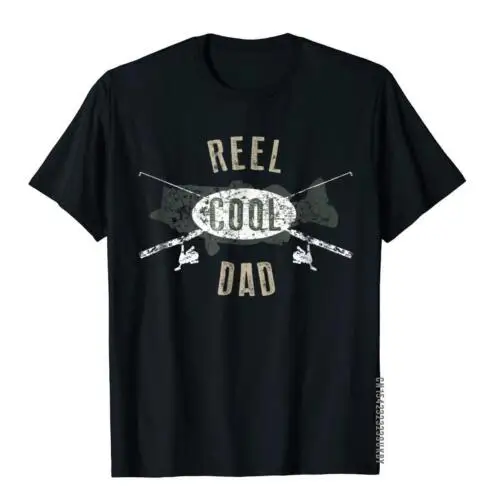 

Mens Reel Cool Dad Shirt Cute Fishin Father's Day Gift Tops T-Shirts New Arrival