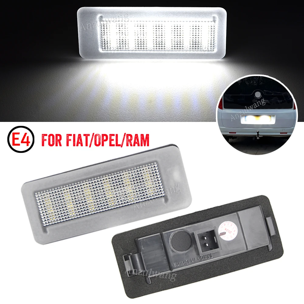 

For Fiat Doblo II Opel Vauxhall Combo Ram ProMaster City LED Number Plate Light Error Free License Plate Lamp