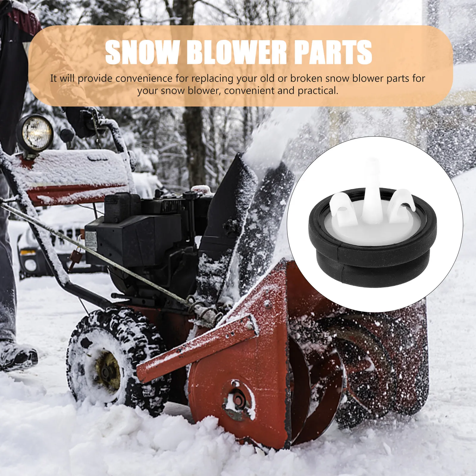 5Pcs Snow Blower Primer Bulbs Set Heavy Duty Rubber Replacement Parts for Snowblower Snow Thrower Winter Prep Reliable Operation